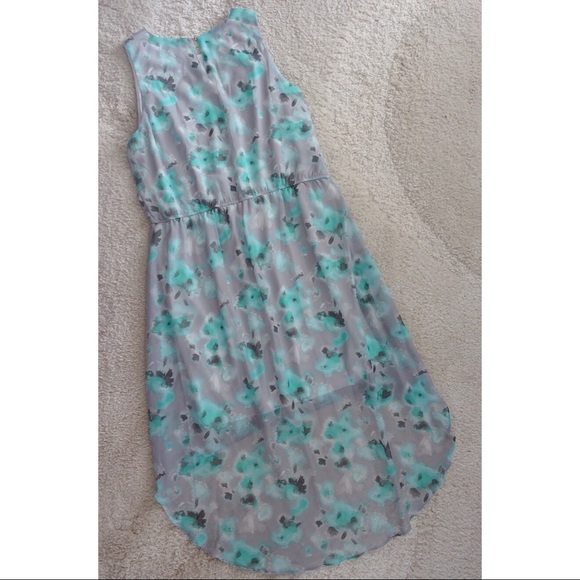 ✨EUC✨ CHARMING CHARLIE GREY & MINT HI-LOW DRESS - Picture 2 of 6